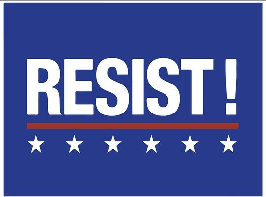 Discover Resist! - Anti Trump 2024 Yard Sign