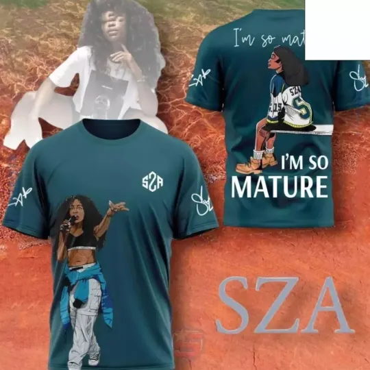 Discover SZA I'm So Mature AOP 3D T-shirt