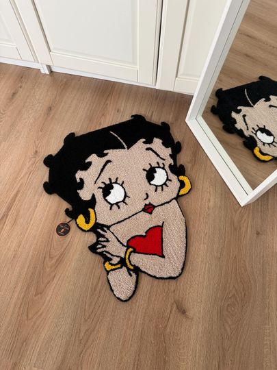 Discover Betty Boop handmade rug / wall art/Tufted rug/tufting rug