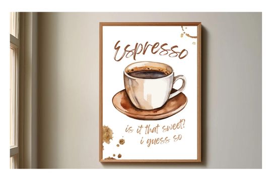 Discover Espresso Poster Print