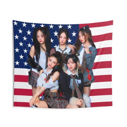 Discover [KPOP FLAG] NEWJEANS MEMBER AMERICAN FLAG FOR CONCERT, FANS DECOR AND GIFTS