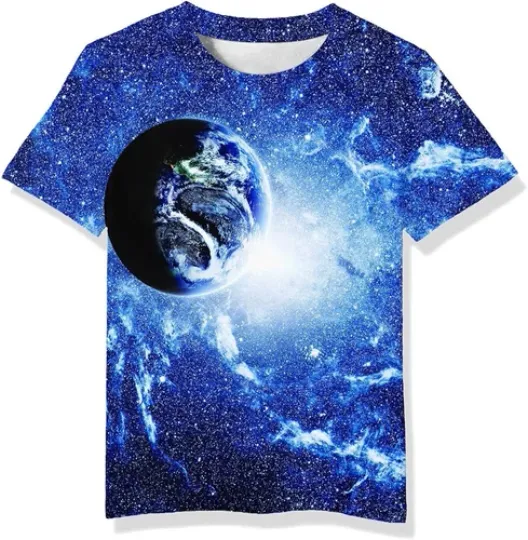 Discover Neemanndy Teens Boys Girls Shirts 3D Print Colorful Design Graphic Tee T-Shirt