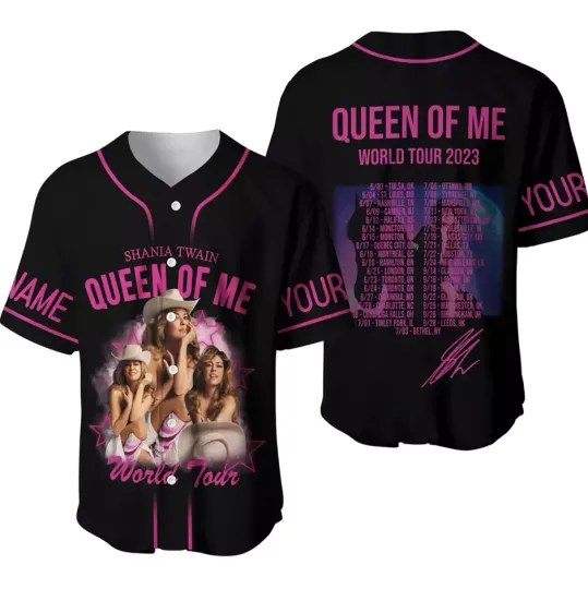 Discover Custom Name Shania Twain Baseball Shirt