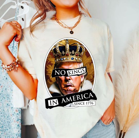 Discover No Kings in America Shirt, Protest Shirt, Anti Trump Shirt, Anti MAGA Shirt