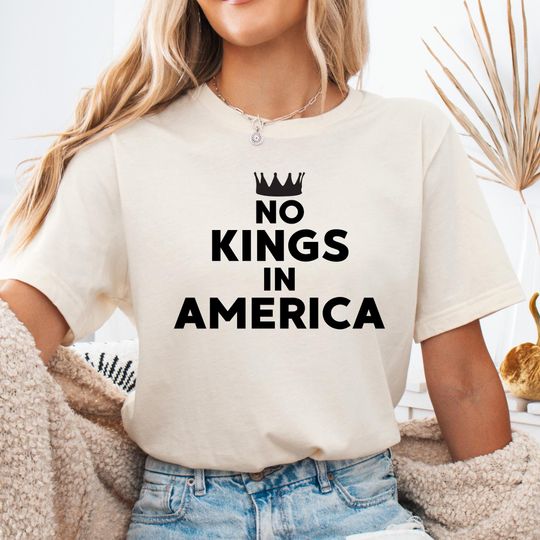 Discover No Kings In America Shirt, Democrat Shirt, Liberal Shirt, FDT Shirt, Anti Trump Shirt