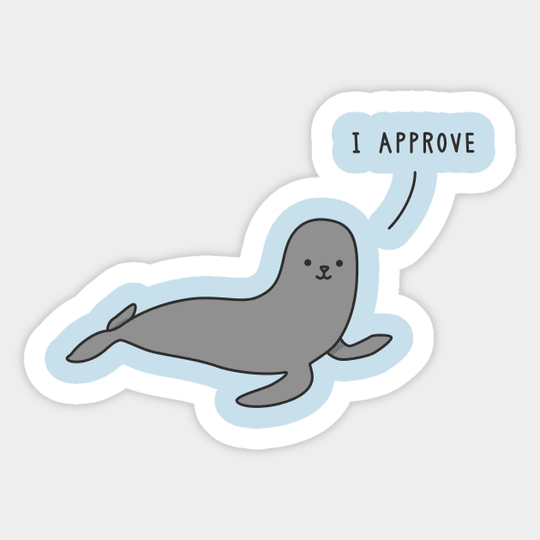 Discover Seal of Approval - Pun - Sticker
