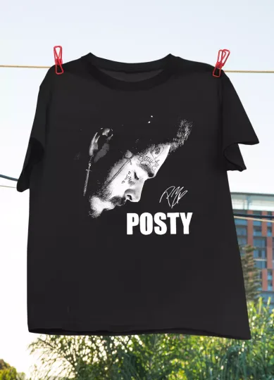 Discover Posty Post Malone Singned Shirt, Gifts for Fan