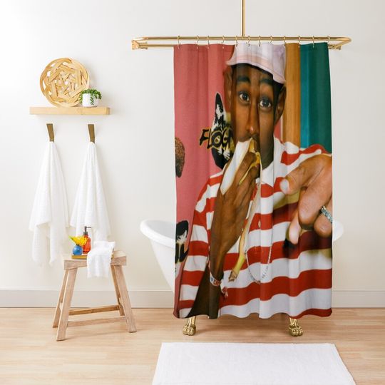 Discover Dinner Tyler Banana Shower Curtain