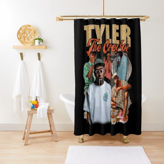Discover Hip Hop Fanart Vintage Shower Curtain