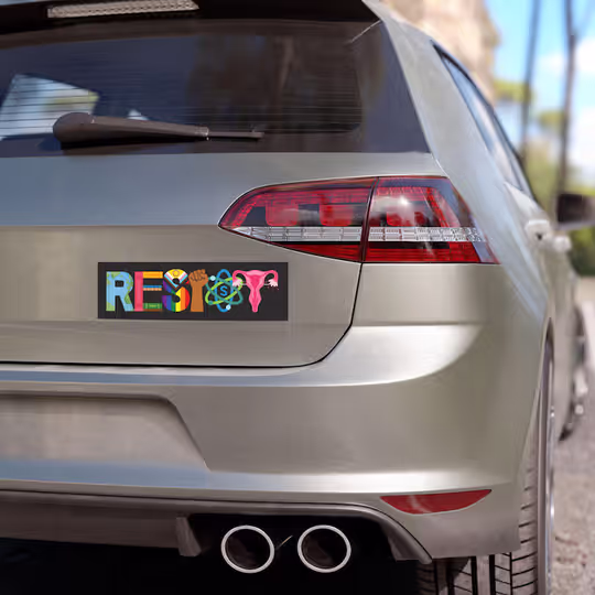 Discover Resist Car Magnet/Bumper Sticker, Banned Books BLM Reproductive