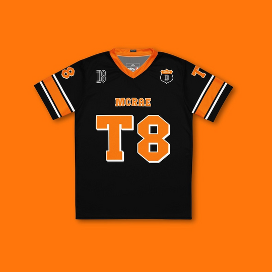 Discover T8 Mcrae x Lando Norris Football Jersey