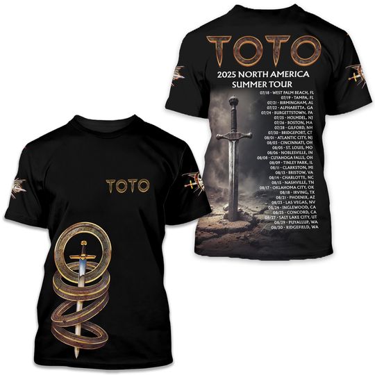Discover ToTo 2025 North America Summer Tour 3D Hoodie T-Shirt