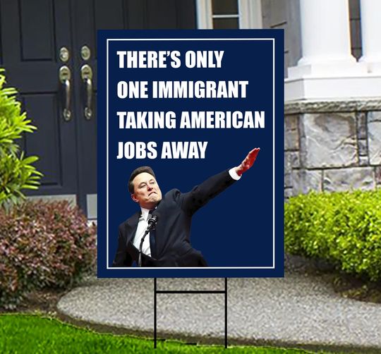 Discover Support Federal Workers Yard Sign - Resist Hate Lawn Sign, Anti-Trump Sign