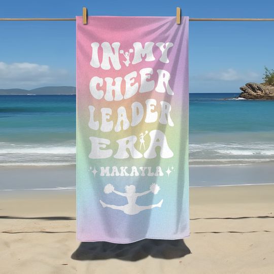 Discover Custom Cheerleader Towel, In My Cheerleader Era, Personalized Cheerleader
