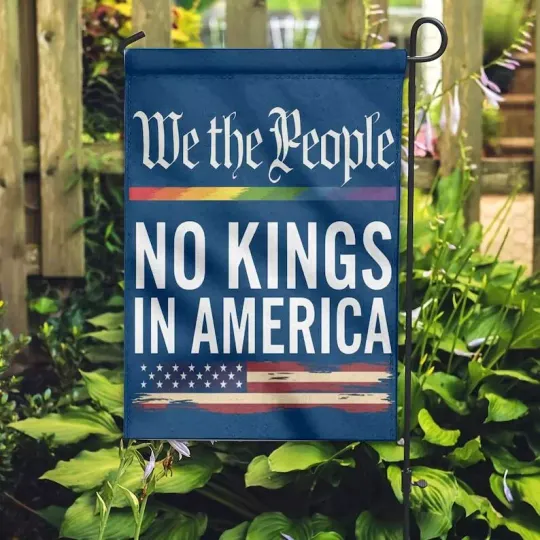 Discover No Kings In America Anti Trump Yard Garden Flag, Protect Democracy