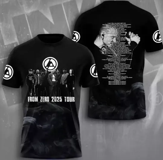 Discover Linkin Park From Zero 2025 Tour 3D T-Shirt, Unisex All Size, Gift For Fans