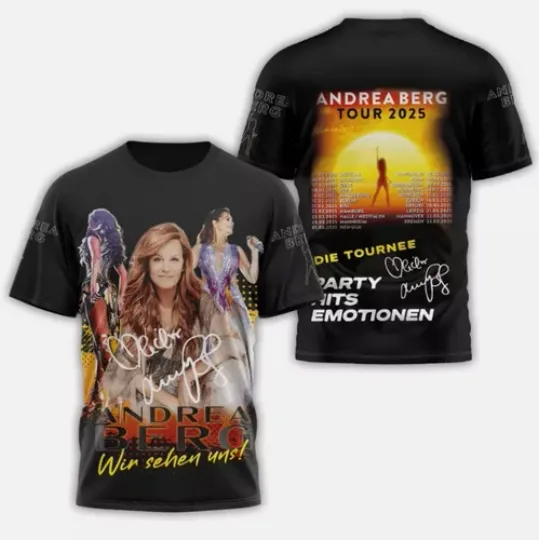 Discover Andrea Berg Tour 2025 AOP 3D T-shirt