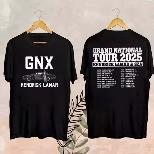 Discover Kendrick Lamar Tour 2025 SZA Double Sided T Shirt