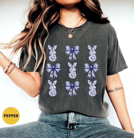 Discover Comfort Colors Easter Bunny Coquette Shirt, Easter Coquette Shirt