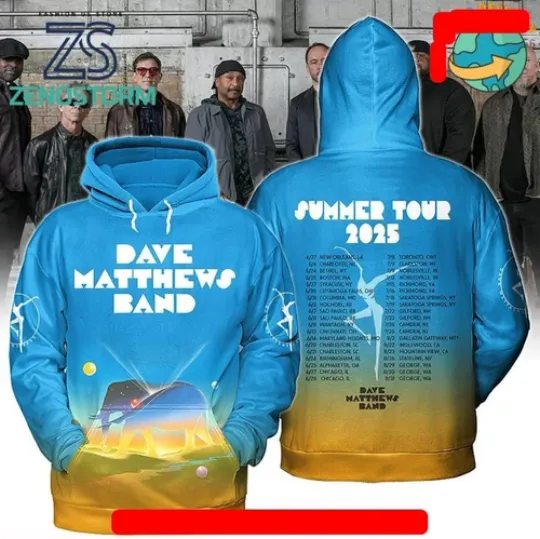 Discover Dave Matthews Band Summer Tour 2025 3D Hoodie