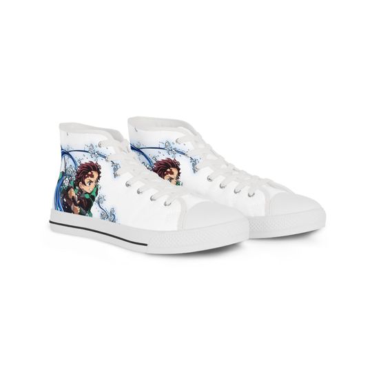 Discover demon tanjiror Kamado High Top Sneaker | Stylish Anime Footwear for Fans