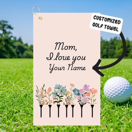 Discover customized golf towels, ladies golf towels, women's golf towels