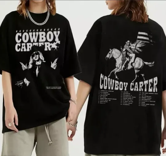 Discover Beyonce Cowboy Carter Music 2024 T shirt Black Gift Fans Music