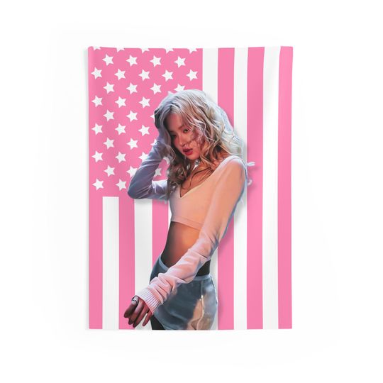 Discover Blackpink Rose Magazine Pink America Tapestry, Blackpink Members Kpop Tapestry