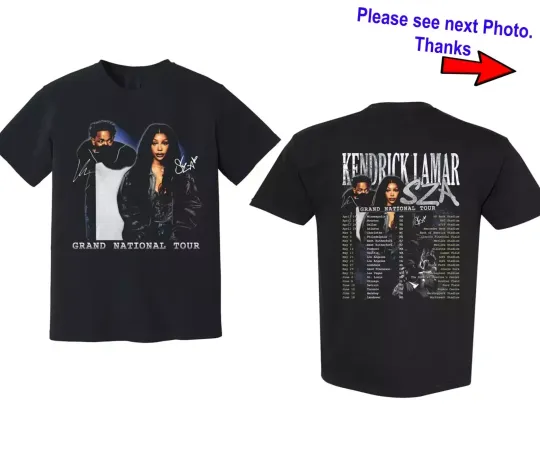 Discover Grand National Tour 2025 T Shirt, GNX Kendrick Lamar Sza Shirt, Fan Gift