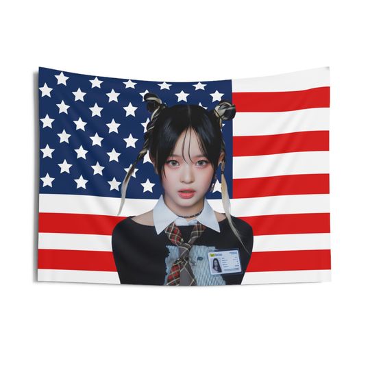 Discover Njz Hanni Cute American Tapestry, Njz Concert Banner, Njz 2025