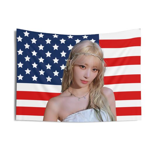 Discover Sakura Ethereal Vibe American Tapestry, Yunjin Concert Banner