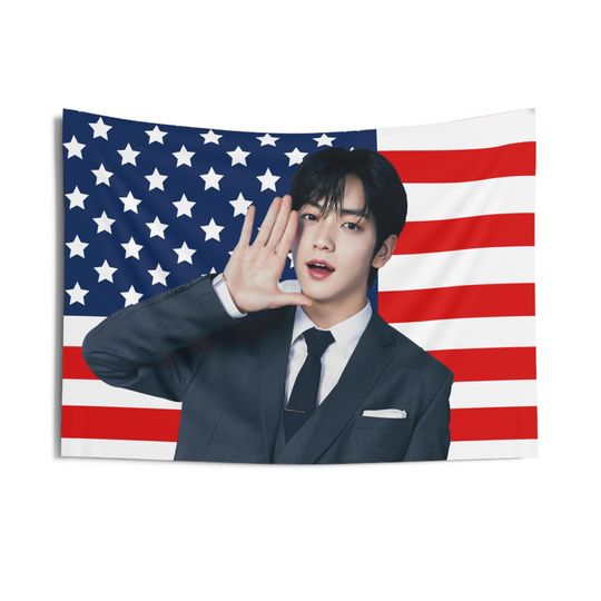 Discover Soobin in Suit American Tapestry, Txt Concert Banner, Txt Kpop Tapestry