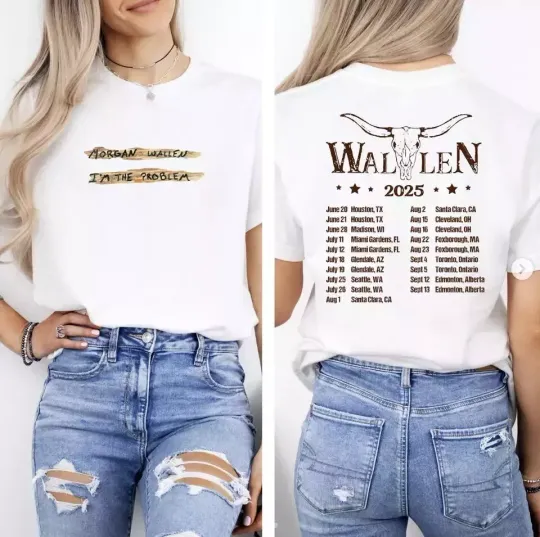 Discover Wallen Western I'm The Problem Tour 2025 T-Shirt