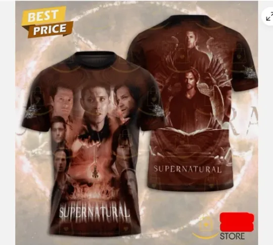 Discover Supernatural 20 Years 2005-2025 3D Shirt