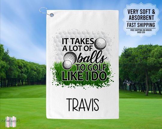 Discover Personalized Funny Golf Towel, Custom Golf Towels