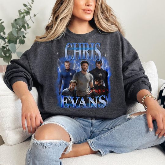 Discover Chris Evans Shirt, Vintage Chris Evans Sweatshirt, Chris Evans Retro Tshirt,  Chris Evans Fan shirt