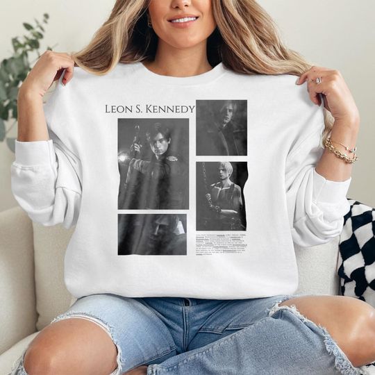 Discover Leon S. Kennedy Shirt, Vintage Resident Evil Sweatshirt, Resident Evil 4 Retro Tshirt, Leon S Kennedy Fan shirt