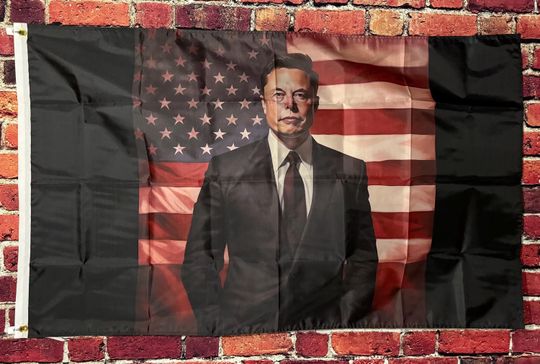 Discover Elon Musk Flag Donald Trump Dark Maga Free Speech Space x Mars