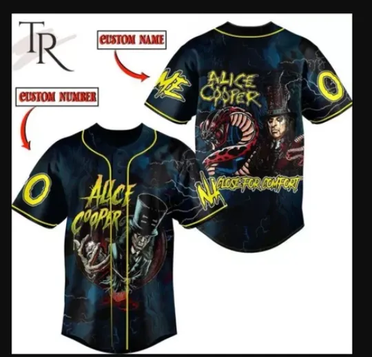 Discover Alice Cooper Baseball Jersey, Gift For Fan