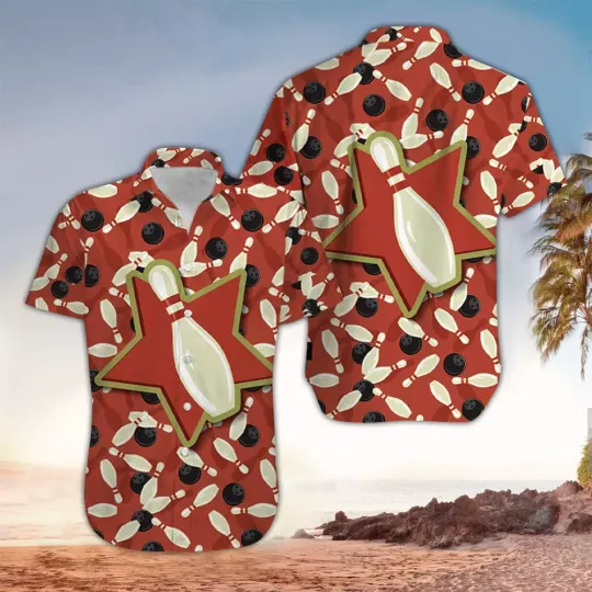 Discover Bowling Hawaiian Shirt Bowling Shirt For Bowling Lover Hawaii Shirt Men Aloha Sh