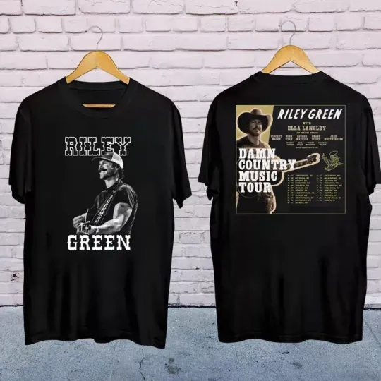 Discover 2025 Riley Green Damn Country Music Tour Shirt, Riley Green 2025 Shirt