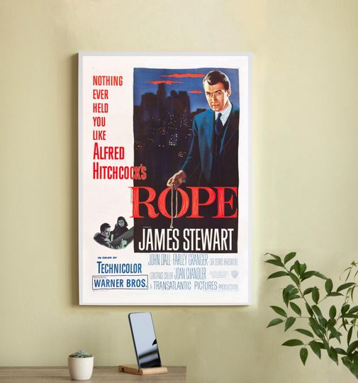 Discover Rope Movie Poster-High Quality Canvas Movie Poster - Wall Art-Home Decor