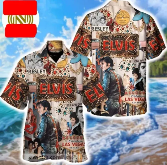 Discover Elvis Presley If I Can Dream Aloha Music Summer 2025 Hawaiian Shirt And Beach