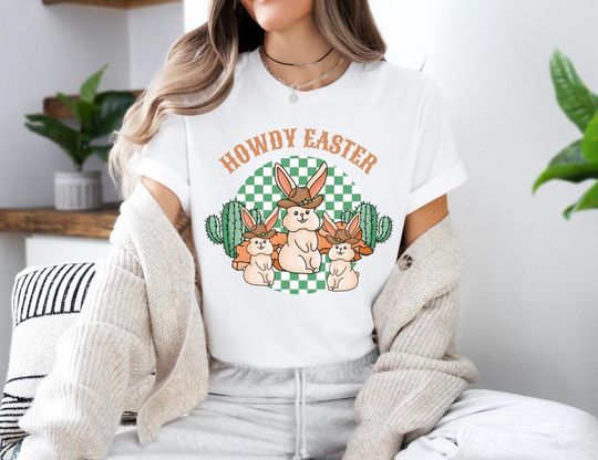 Discover Howdy Easter Shirt, Western Easter Shirt, Easter Bunny Shirt