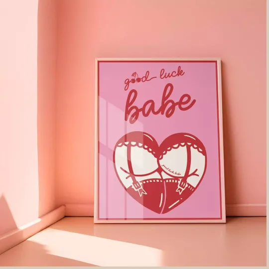 Discover Good Luck Babe Art Print Chappell Roan Wall Art