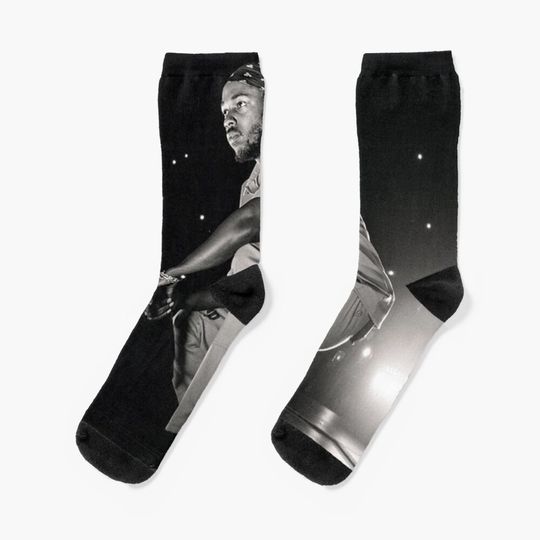 Discover Kendric Lam DAMN black Socks