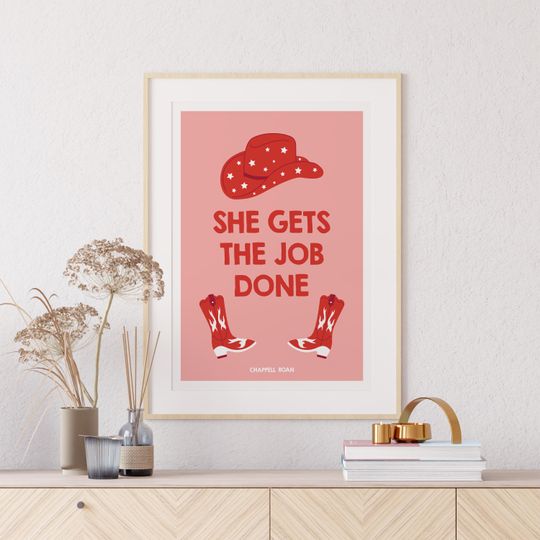 Discover Chappell Roan - The Giver - She Gets The Job Done Print