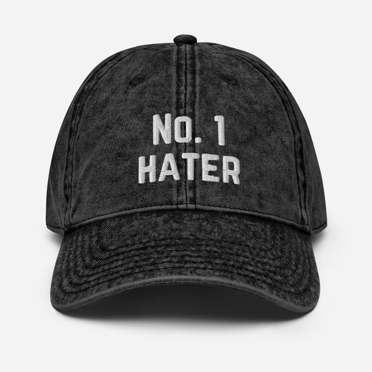 Discover No. 1 Hater Embroidered Baseball Cap