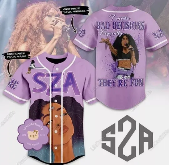 Discover Sza Baseball Jersey, Sza Baseball, Sza Jersey, Sza Merch