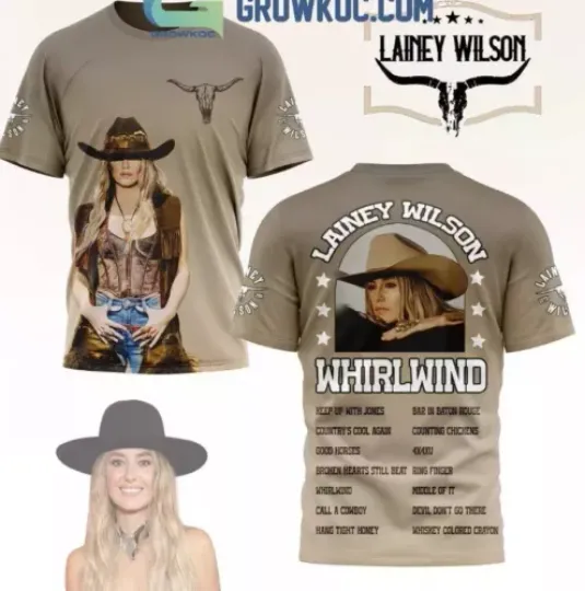 Discover Lainey Wilson Whirlwind The Playlist 2025 3D T-Shirt